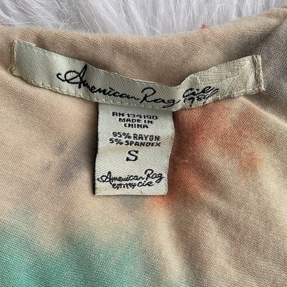 American Rag Dress One Shoulder Flowy Tie Dye Cocktail Wedding Party Size Small - Picture 4 of 7